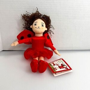 Merrymakers Ladybug Girl Doll Plush David Soman & Jacky Davis 10 Inch NWT